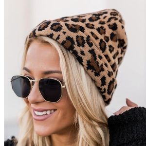 💕Leopard Beanie OS